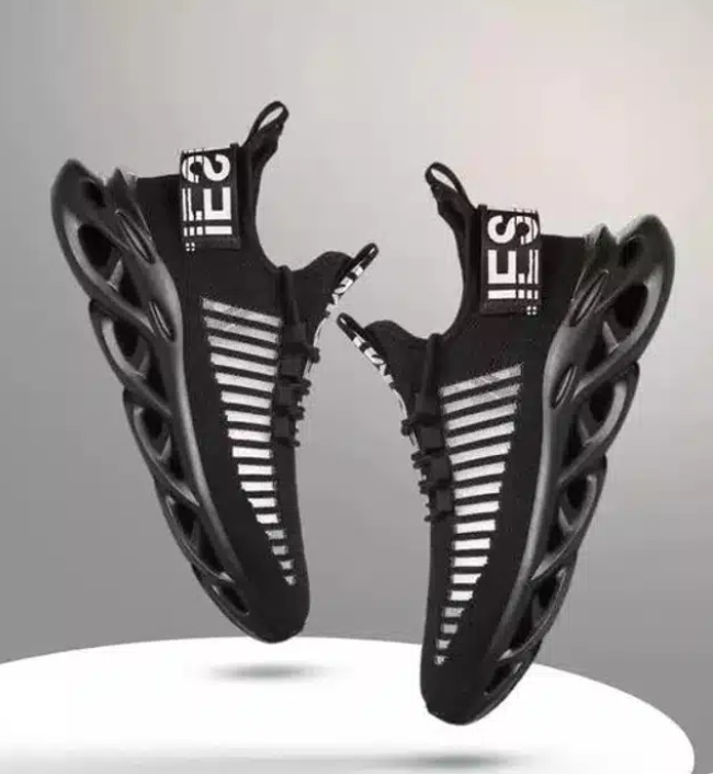 BGOS™ |STYLISH SPORTS SHOES FOR MEN (BLACK, 6)