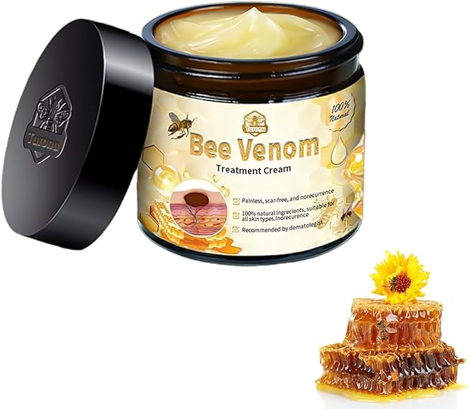 BGOS™ BEE VENOM SKIN TREATMENT CREAM,REPAIR MAXIMUM STRENGTH FOR ALL SKIN TYPES (BUY 1 &, GET 1 FREE - 2PCS)