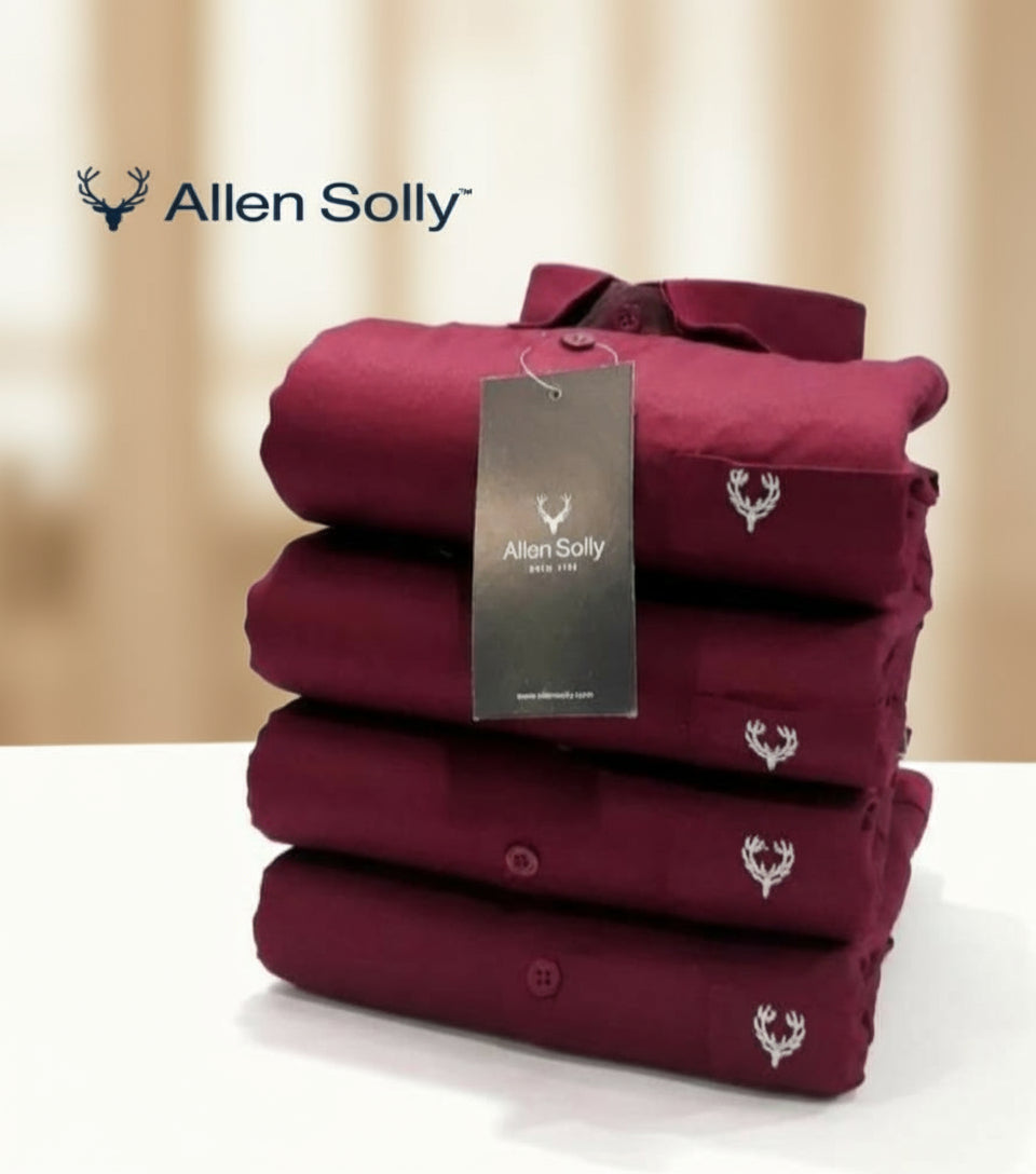 ALLEN SOLLY™ BRAND MENS COTTON FULL SLEEVES SHIRTS