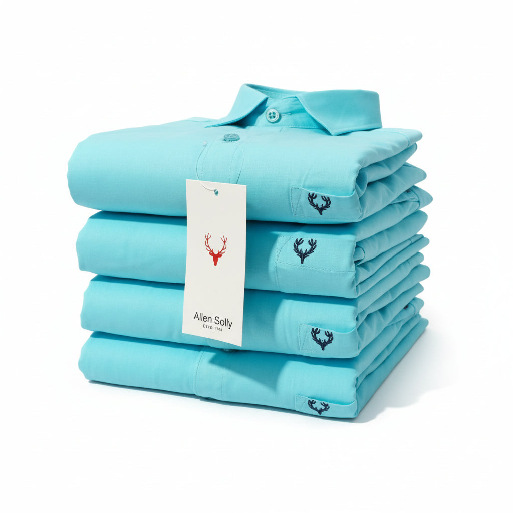 ALLEN SOLLY™ BRAND MENS COTTON FULL SLEEVES SHIRTS