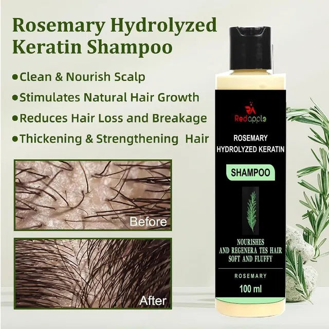 BGOS™ ROSEMARY HYDROLYZED KERATIN SHAMPOO 100 ML PACK OF 2