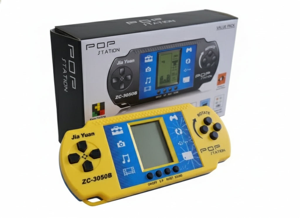 BGOS™ POP STATION HAND CONSOLE VIDEO GAME | ELECTRONIC | BRING BACK TO CHILDHOOD | AGE UNDER 8+ YEARS|