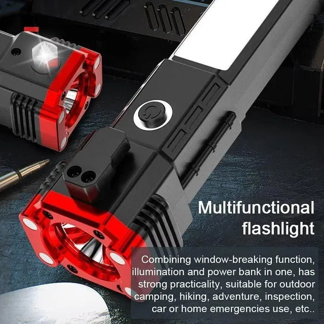BGOS™ 8 IN 1 PORTABLE RECHARGEABLE TORCH LED FLASHLIGHT