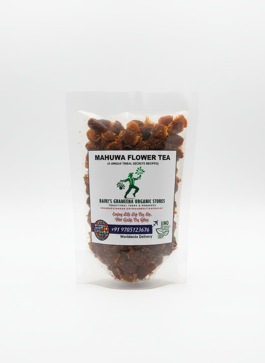 BGOS™ Ippa Puvu Organic |Mahua Flowers 100g (Madhuca Longifolia)| Mahua Flower |Mahua Fruit|Aromatic&Antioxidant-Rich| Mahuya Flower| madhuka| mahura | Ideal For Tea, Cooking, & Herbal Remedies
